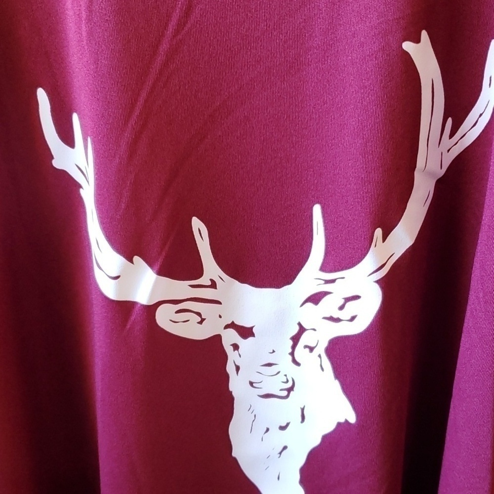 Deadfishhook maroon poly long sleeve outdoors shirt 2XL - Picture 3 of 8